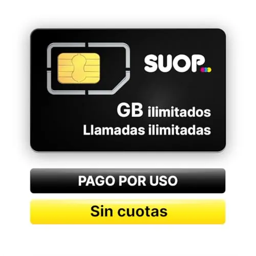 Tarjeta SIM prepago con Datos ilimitados y Llamadas Durante 30 días. Sin cuotas. Pago por Uso sin Cuenta bancaria. Válida para móvil, Alarma, smartwatch, cámara de vigilancia.