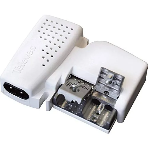 Televes 560542 - Amplificador vivienda 2s 47-790mhz g10/20db ajustable
