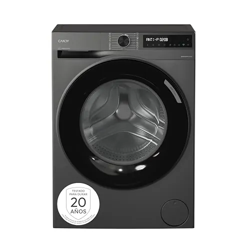 Candy ProWash 500 BR 49SBL8G-S, Lavadora 9 KG, 1400 RPM, Display Digital, Conectividad WIFI, 16 Ciclos, Motor Inverter, Inicio Diferido 24H, Bloqueo Infantil, Tambor 52,5cm, 72 DB, Antracita
