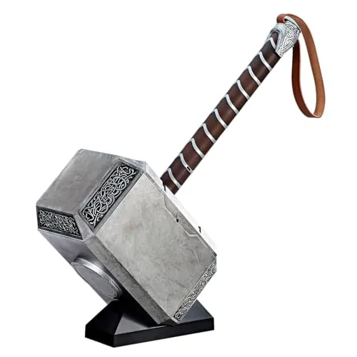 Avengers Marvel Legends Series - Martillo Electrónico Mjolnir - Martillo electrónico Premium con Luces y Sonidos para Juego de rol de Adultos