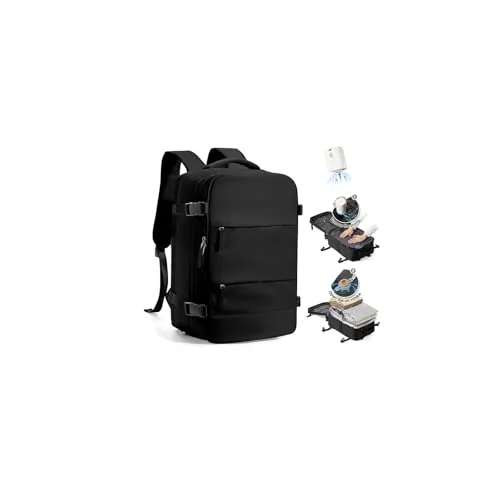 SZLX Mochila al Vacio con Bomba Mochila Viaje Cabina Avion 40x30x20 Ryanair Vueling Wizzair Equipaje de Mano 40x30x20 Mochila Viaje 40x20x25 Maletas Cabina 45x36x20 Easyjet para Portatil Mujer Hombre