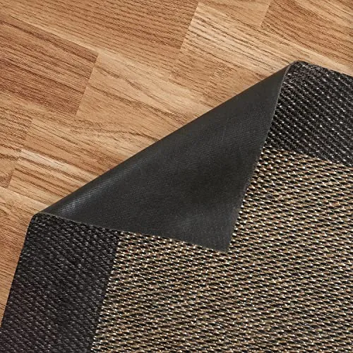 Alfombras vinílicas ultrafinas para interior exterior 80x150 Marrón Negro