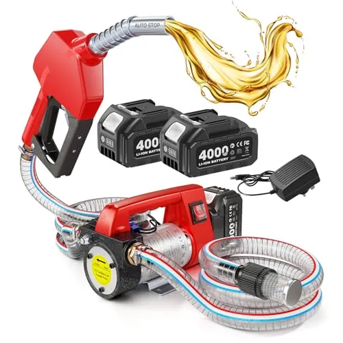 Taskstar Bomba Trasvase Gasoil a Batería 45 L/min, para diésel y queroseno