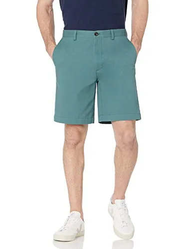 Amazon Essentials Pantalones Cortos Chinos Bermudas Shorts Verano Corte Clásico 9" (23cm) Hombre, Verde Salvia, 38W