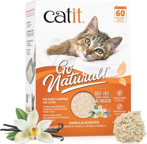 Catit Go Natural! Arena Guisantes, Aroma Vainilla 5.6 kg