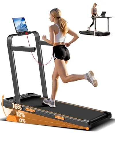 UMAY Cinta de Andar Plegable con Inclinación,10KM/H,3.0HP