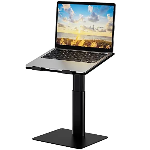 BESIGN LSX6 Soporte Portátiles, Soporte de Aluminio Ergonómico Ajustable para Portátiles, Compatible con Portátile de 10-14 Pulgadas, Negro