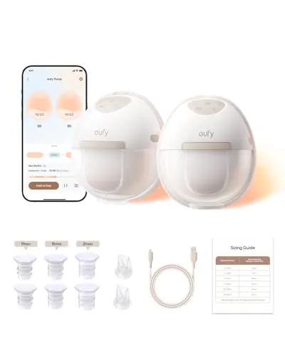 eufy E20 Sacaleches eléctrico con calefacción, HeatFlow 3 niveles de calor