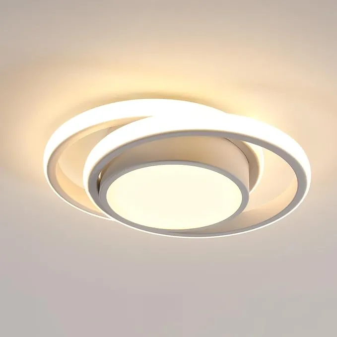 Comely Plafón LED Redondo 32 W – 2350 lm Luz Blanca Cálida 3000 K – Diseño Moderno Blanco Ø 28 cm – Ideal para Salón, Pasillo, Habitación