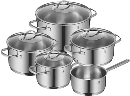 WMF Provence Plus - Batería 9 Piezas Acero Inoxidable Cromargan® Inducción