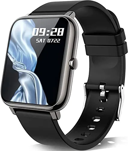 KALINCO Reloj Inteligente Hombre Mujer, Smartwatch Hombre con Oxígeno Sanguíneo Presión Arterial Frecuencia Cardíaca Sueño, Reloj Deportivo para Android iOS