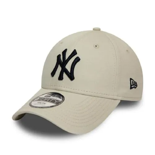 New Era New York Yankees MLB League Essential Beige 9Forty Gorra Ajustable para Niños