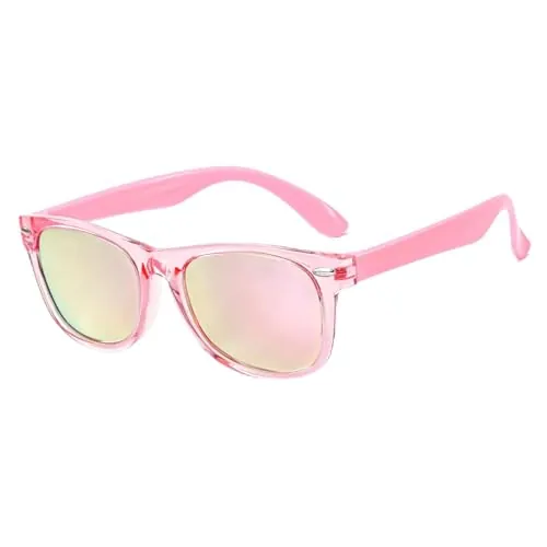 Beipegin Gafas de Sol Niño Niña Polarizadas UV400 Protección Rayos Ciclismo Deportivas Gafas de Sol Infantiles Bebés - De 3 a 10 Años