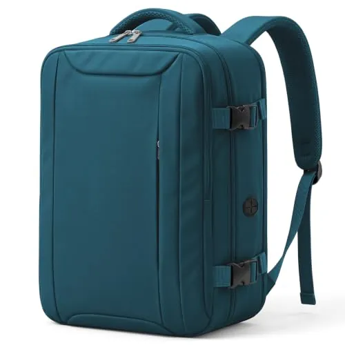 VMIKIV Mochila 40x30x20 para Ryanair 24L | Mochila Viaje Cabina Avion 40x20x25 con Bolsillo Antirrobo para Vueling Wizz Air con Bolsillo Impermeable, Azul Pavo Real