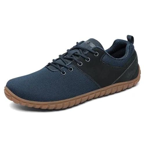 SAGUARO Zapatos Minimalista Hombre Calzado De Trail Mujer Cómodas Calzado Descalzo Flexibles Zapatillas Casual para Caminar Zapatillas para Andar con Wide Tox Box Azul,Gr.46