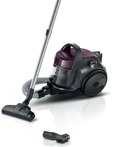 Bosch - Aspirador sin bolsa, BGC05AAA1, filtro higiénico PureAir, fácil almacenamiento de la manguera, potente, morado
