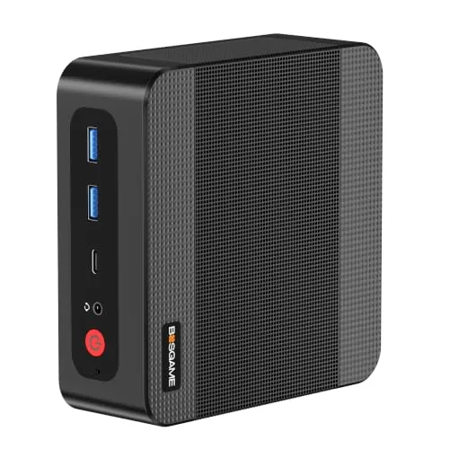 BOSGAME P4 Ultra AMD Ryzen 7 7730U con SSD de 1 TB – Mejor Que 512 GB | Mini-PC con Win11 Pro, 8 Núcleos/16 Hilos, Hasta 4,5 GHz,16 GB de DDR4, Tres Pantallas 4K a 60 Hz,Type-C, USB 3.2, Wi-Fi 6E