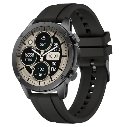 Reloj Inteligente Hombre, 1.85" AMOLED Smartwatch con Llamadas Bluetooth, 120 Modos Deportivos Smart Watch con SpO2/Pulsómetro/Monitor de Sueño/Podómetro, Impermeable IP68 Smart Watch Para Android iOS