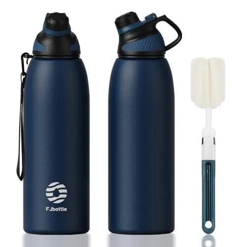 Fjbottle Botella Agua Acero Inoxidable 1500ml Térmica con Tapa Magnética
