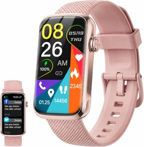 Reloj Inteligente Mujer, 1,47" HD, Llamadas Bluetooth, Sueño, IP68 | Smartwatch deportivo con 110+ modos, Pulsómetro, 200+ Esferas, Música/Cámara Remota/Notificación de WhatsApp