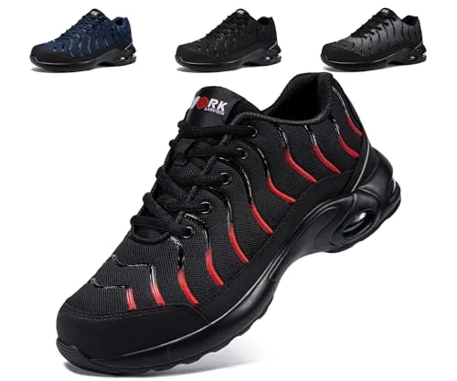 LARNMERN Zapatos de Seguridad para Hombre Mujer Trabajo Clazado