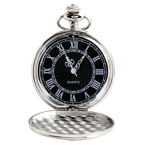 Reloj De Cuarzo Vintage, Relojes De Bolsillo con Cadena, Bolsillo Hombre y Unisex