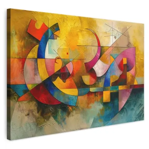MuchoWow© Cuadros Decoracion Salon Modernos Pinturas Lienzo Decorativo | 120x80 cm - Pared Decoración Hogar Lienzos Arte - Abstracto - Moderno