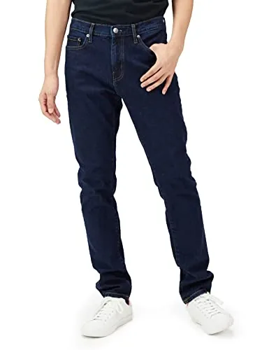 Amazon Essentials Vaqueros Elásticos de Corte Deportivo - colores interrumpidos Hombre, Lavado Suave, 28W / 28L