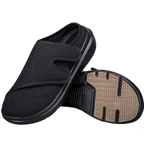 Eagsouni Pantuflas Diabéticos Mujer Hombre Extra Anchos | Ortopédicas,Transpirables,Ligero,Antideslizante,cómodas para caminar,para ancianos