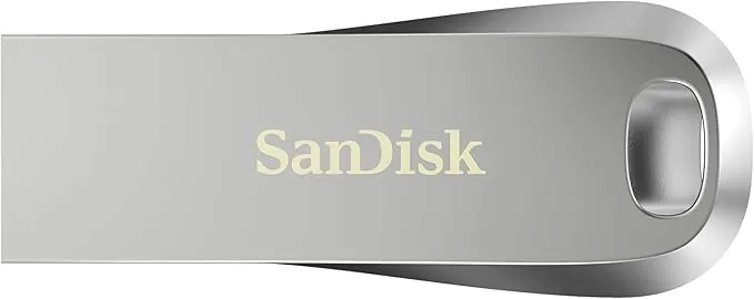 SanDisk Ultra Luxe Pendrive, USB Type-A, 1 TB (Unidad Flash, Velocidad de Lectura hasta 400 MB/s, USB 3.2 Gen 1 + USB 3.0 Compatible, Protección con Contraseña, RescuePRO Deluxe, Metálico) Plata