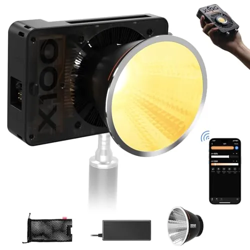 ZHIYUN MOLUS X100 [Oficial] Luz de Video LED 100W, 2700K-6500K, Bi-Color
