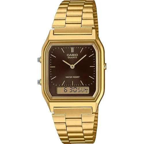 Casio Reloj Vintage AQ-230GA-5AMQYES Tono Dorado