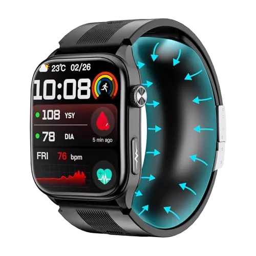 iSo Tech Smartwatch con Bomba de Aire y ECG para Hombre Mujer S101