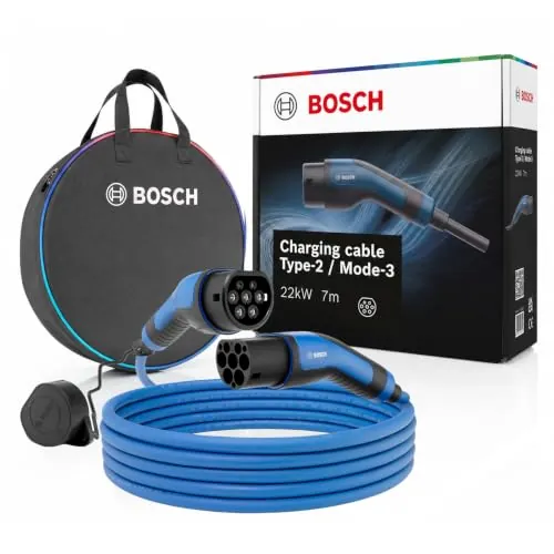 Bosch Cable de Carga EV - 22 kW, 7 Metros, trifásico, 32 A