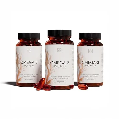 ZZEN - Omega 3 IFOS de 1840mg | EPA (920mg) y DHA (690mg) con CoQ10 (100mg)