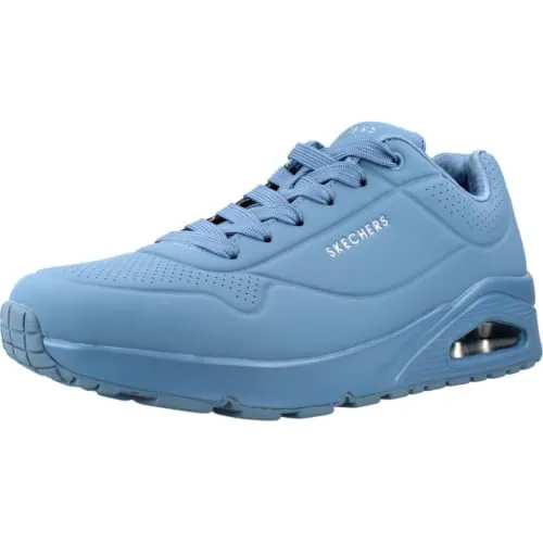 Skechers Uno Stand On Air, Zapatillas Hombre, Denim Durabuck Mesh, 46 EU
