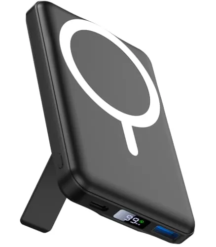 AOGUERBE Power Bank per Magsafe 10000mAh Carga Rápida da Serie iPhone 12-17