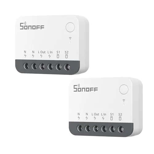 SONOFF Zigbee Interruptor Inteligente, Funciona con Alexa & Google Home, 2 PACK, Requiere Pasarela Zigbee, Se Requiere Neutral