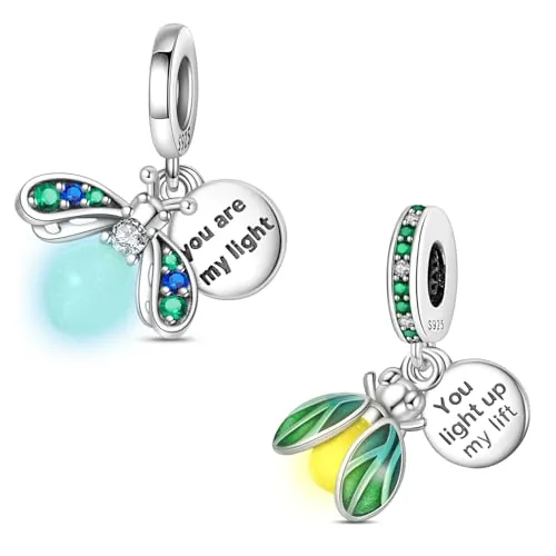 925 Sterling Silber Charms para Pandora Pulseras y Collares, Bead Charms para Damas, Combination Dangle Anhänger Beads Schmuck Regalo para Parejas Hermanas (Con Spacer Beads)