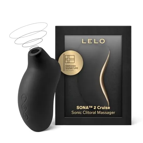 LELO SONA 2 Cruise, El Mejor Succionador de Clítoris del Mercado, Un Vibrador Femenino con Tecnología Cruise Control, Sumergible y Recargable por USB, Black