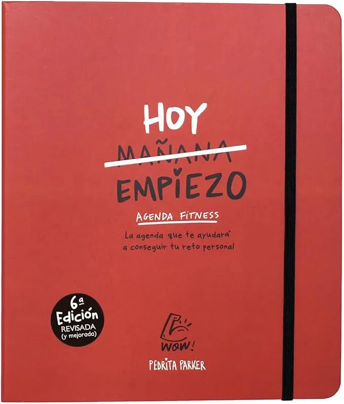 Agenda fitness Pedrita Parker - Diario de entrenamiento en Español, Sin Fecha │ Registra: Entrenamiento Gym, Comidas, Hábitos y Progreso [Tapa dura y papel de Alto Gramaje]