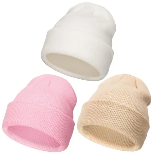 DRESHOW Toddler Beanie Kids Invierno Sombreros Niños Soft Knit Unisex Sombrero para Bebé Niños Niñas Gorro Cálido Beanies para 2-6 Años