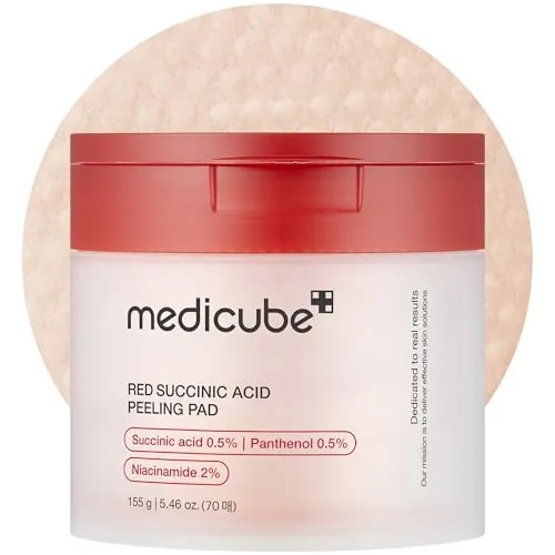 medicube Toner Pads Red Succinic Acid Panthenol Facial Peeling Pad