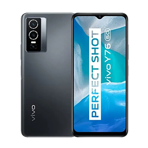vivo Y76 Smartphone sin Contrato, Teléfono móvil con Tarjeta SIM Dual 5G y batería de 4100 mAh, 8 GB + 256 GB, Android 11, Cámara Principal de 50 MP, Carga rápida de 44 W