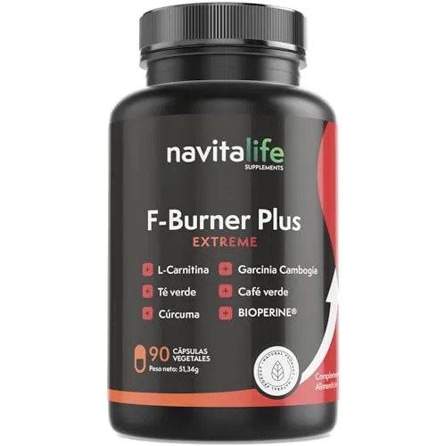 Suplemento Deportivo con L-Carnitina Carnipure y Extractos Naturales | Energía y Rendimiento para Rutinas Activas | Té Verde, Garcinia, Café Verde, Cúrcuma | 90 Cápsulas.