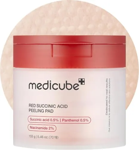 medicube Toner Pads Red Succinic Acid Panthenol Facial Peeling Pad