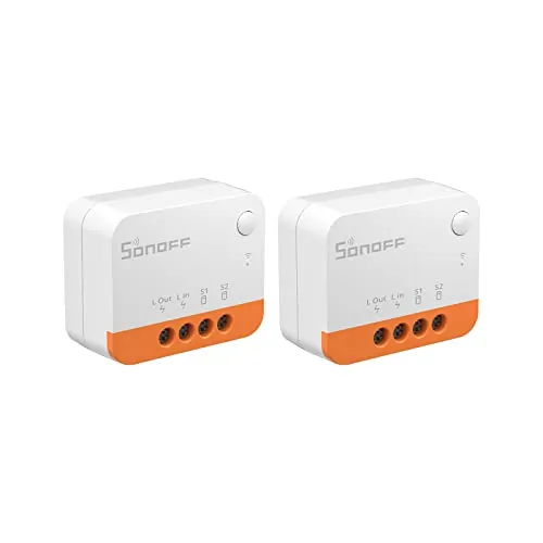 SONOFF Zigbee Interruptor inteligente, 2 Way Smart Switch (No se Requiere Neutral),Debe utilizarse con ZigBee 3.0 Hub, Compatible con Alexa y Google Home 2pcs (6A 1440W)