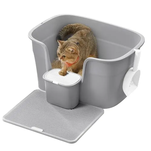 Feandrea Arena Gato, Pala, para Gatos Grandes, Gris Paloma