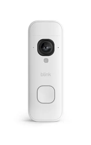 Blink Videotimbre 2K+ con pilas (últ. generación) | Vista de cuerpo entero | Audio mejorado | IP65 | Pilas de larga duración | Instalación sencilla | Módulo de sincronización no incluido (blanco)