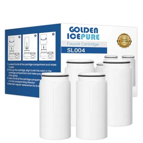 GOLDEN ICEPURE Filtro de Agua para Grifo para Philips Water Filter AWP305/10 X-Guard filtro agua grifo philips, 4 Piezas